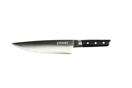 Kitory Chef Knife 8", Gyuto Kitchen Knife - Full Tang Pro Chopping Chopper- Forged HC Steel - Ergonomic Pakkawood Handle-2025 Gifts