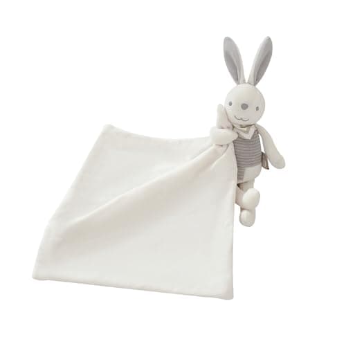 YIXPOH Baby Loveys Bunny Security Blanket Newborn Baby Gifts Soft Lovie for Infant Toddler Girl Boy, Cream