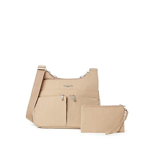 Cross Over Crossbody - 11x8.5 Travel Bag, Lightweight Water-Resistant Nylon Handbag Purse