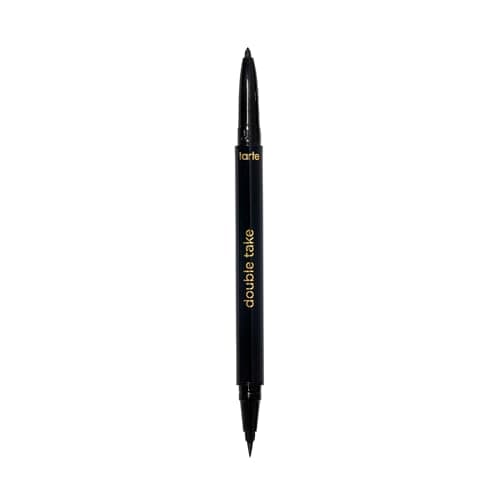 tarte double take eyeliner – 2-in-1 Liquid & Gel Eyeliner for Bold All-Day Wear, Waterproof, Easy to Apply, Vegan, Cruelty-Free, full size, black
