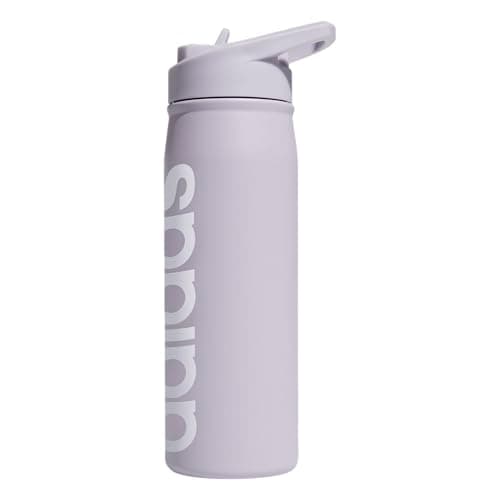 adidas Stainless Steel Metal Water Bottle 20 oz (600 mL) Straw Lid