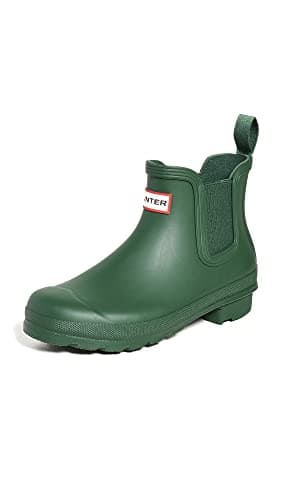 Hunter Women's Chelsea Rain Boot, Green, 9