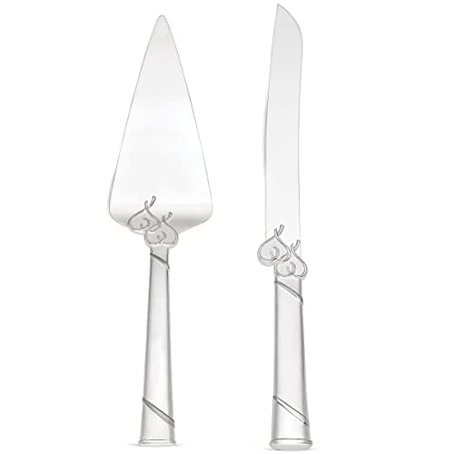Lenox True Love Silverware Cake Knife & Server Dessert Set, 2-Piece