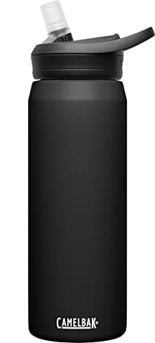 CamelBak Eddy+ Insulated Stainless Steel Bite Valve Straw Water Bottle Black, 25oz
