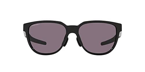 Oakley Mens OO9250A Actuator Low Bridge Fit Rectangular Sunglasses, Polished Black/Prizm Grey, 57 mm