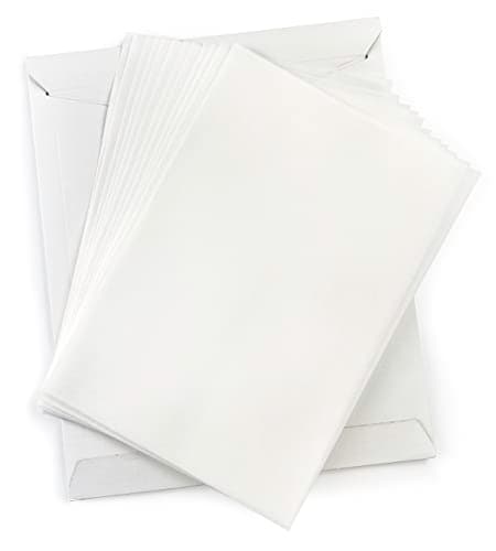 Wafer Paper Flexible Edible Printer Sheets 12 Pack 0.4mm White Letter Size 8.5" x 11" Cake Topper Decoration Burn Away by MeganJDesigns