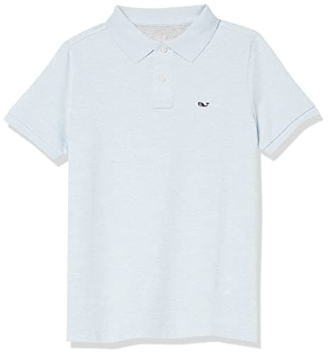 vineyard vines Boys' Edgartown Short Sleeve Pique Polo, Jake Blue, Small