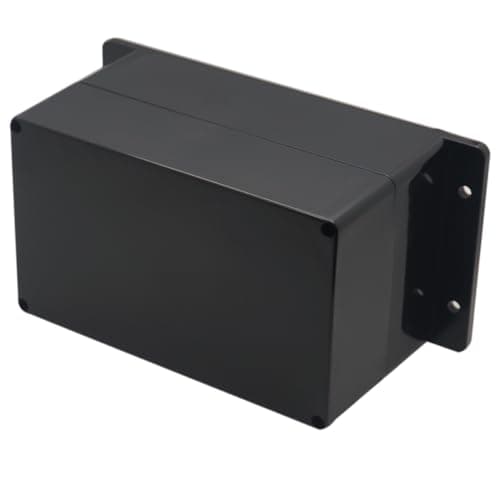 Project Box ABS Plastic Black Electrical Boxes IP65 Waterproof DIY Electronic Junction Box Power Enclosure with Fixed Ear 7.9 x4.79 x4.5 inch (200x120x113 mm)