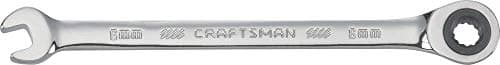 CRAFTSMAN Ratcheting Wrench, Metric, 6mm, 72-Tooth, 12-Point (CMMT39240)