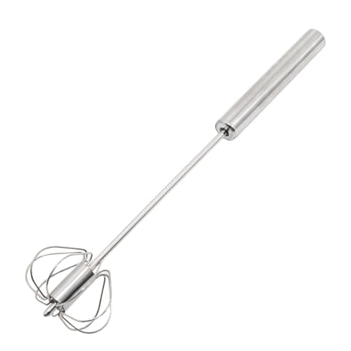 Wuyituart 12 Inch Hand Push Whisk Easy Egg Whisker Stainless Steel Rotary Whisk Blender