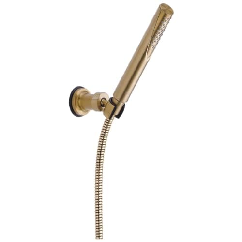 Delta Faucet Trinsic Single Spray Wall-Mount Hand Shower, Hand Held Shower with Hose, Gold Handheld Shower Head, Slide Bar Hand Shower, Handheld Shower, Champagne Bronze 55085-CZ
