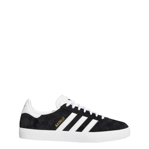 Adidas Unisex Gazelle ADV Core blackFtwr White/Gold met. 4.5 US