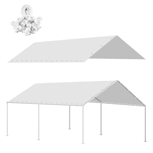 Birodeko 10x20FT Heavy Duty Carport Canopy Replacement Cover