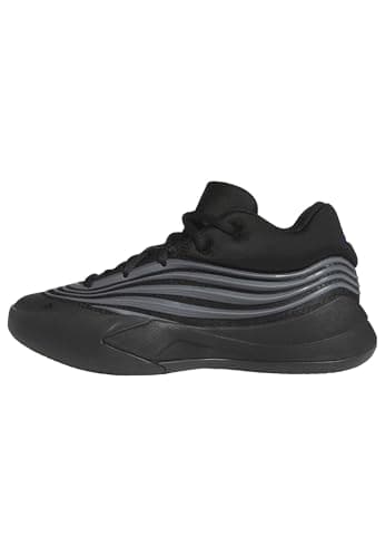 Adidas Unisex-Kids Dame X Basketball, Black/Iron Metallic/Lucid Blue, 4