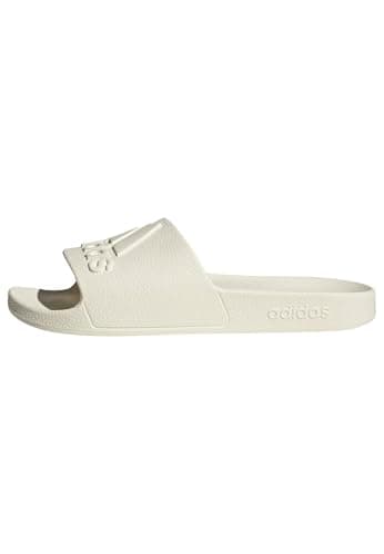 adidas unisex-adult Adilette Aqua Off White/Off White/Off White 9