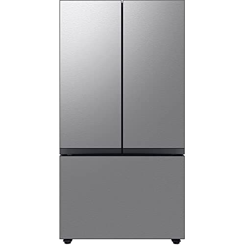 Samsung 24 Cu. Ft. Bespoke Counter Depth 3-Door French Door Refrigerator with AutoFill Water Pitcher, Stainless Steel, RF24BB6200QLAA