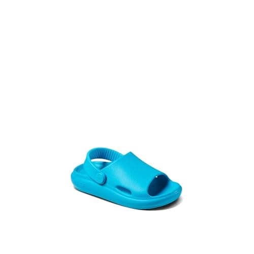 Reef Toddler/Little Kid Rio Slide Sandal, Super Soft Molded EVA Footbed, Lightweight, Water Friendly, Backstrap, Scuba Blue, 7