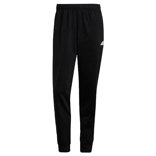 Adidas Mens Warm-up Tricot Tapered 3-Stripes Track Pant Black/White 3X-Large/Tall