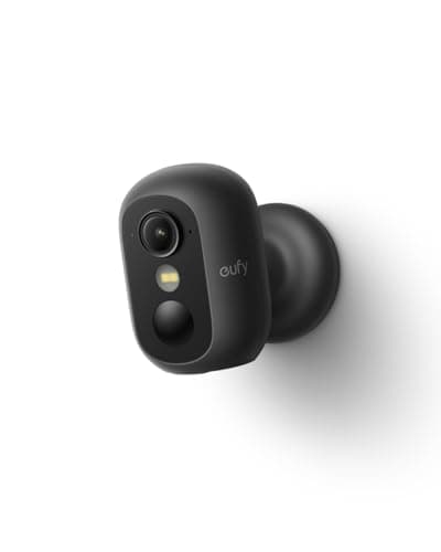 eufy Security eufyCam C35, Wireless Security Camera, Outdoor and Indoor, Magnetic Mount, Color Night Vision, Local Storage, No Monthly Fee, IP67, Supports Solar Panel, Black