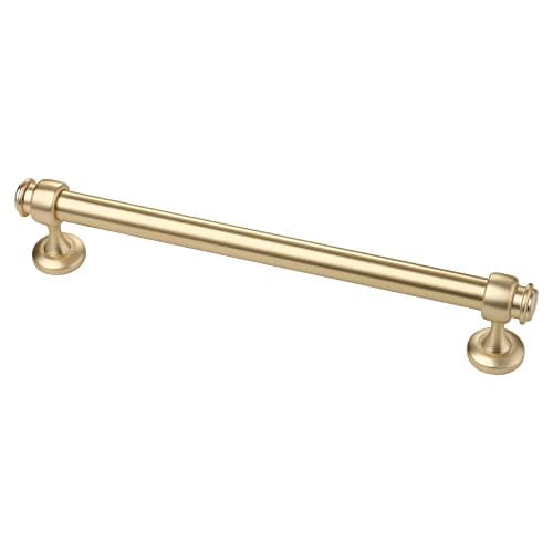 Alzassbg 7" Brushed Brass Cabinet Pulls and Handles 5 Pack, AL3082BB