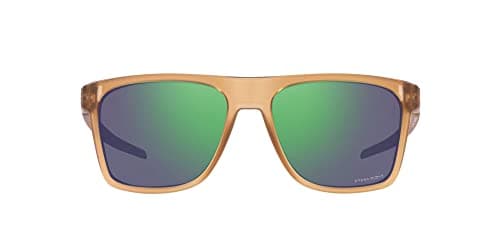 Oakley Sunglasses for Men - OO9100 Leffingwell Rectangular Sunglasses PRIZM Lenses - Matte Sepia/PRIZM Jade - Size 57