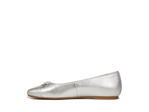 Vionic Klara Ballerina/Skimmer Shoes Silver Metallic Leather 9.5 M