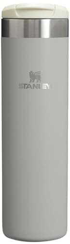 Stanley AeroLight Transit Bottle 20 oz | Locking Drink Through Lid | Leak Resistant Water Bottle or Coffee Travel Mug | Lightweight Insulated Stainless Steel | BPA-Free | Ash