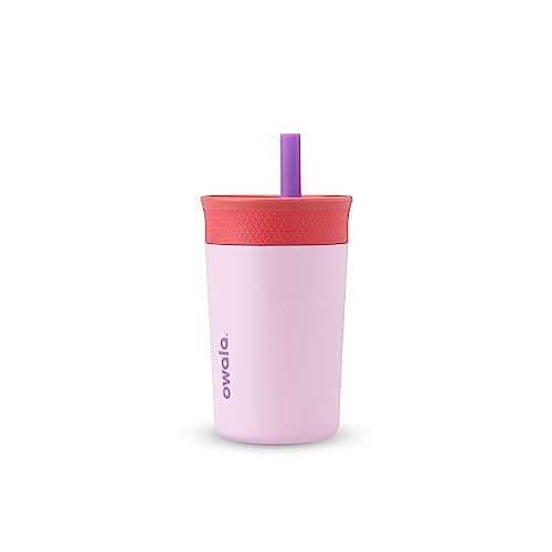 Owala Tumbler Kids Stainless Steel Water Bottle 12 oz Lilac Rocket