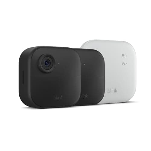 Blink Outdoor 4 XR + 1-Year Plus plan - Wireless smart security camera, two-year battery life, extended range. Sync Module XR included — 2 camera system