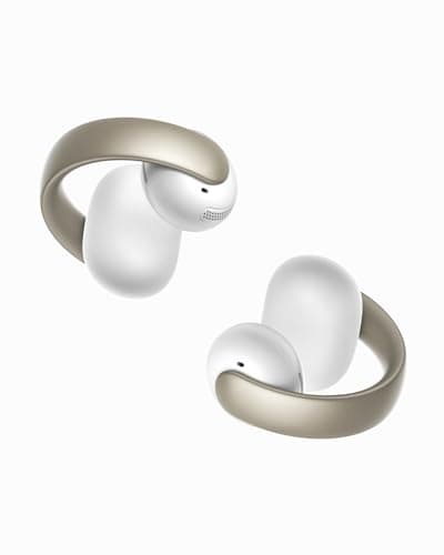 Soundcore AeroClip by Anker, Open-Ear Earbuds, Clip-On Headphones, Adaptive Comfort, Clear Calls with 4 Mics and AI, Stable Fit, 12mm Drivers for Powerful Bass, Hi-Res, Open-Ring Design