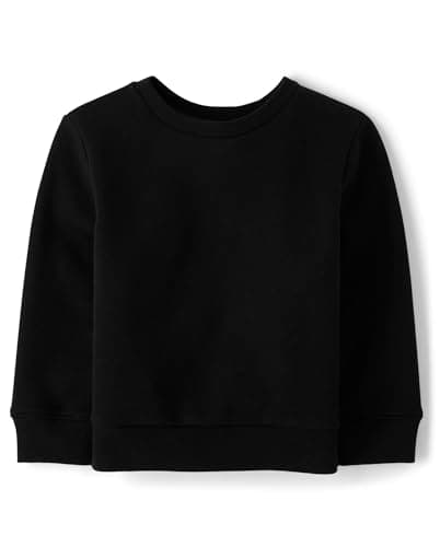 The Children's Place,Baby-Boys,and Toddler Pullover Crew Neck Sweatshirt,Black,3 Years