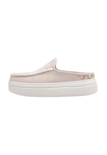 HEYDUDE Women's Wendy Espadrille Retro Palm Pale Pink/White 12 Medium