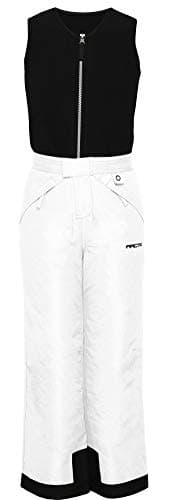 Arctix Kids Limitless Fleece Top Bib Overalls, White, X-Large