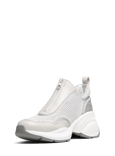 Michael Kors Women's Zuma Slip On Trainer, Silver, 9