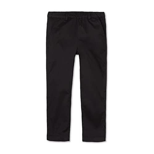 LittleSpring Uniform Pants for Boys Black Stretch Kids School Pants Size 10