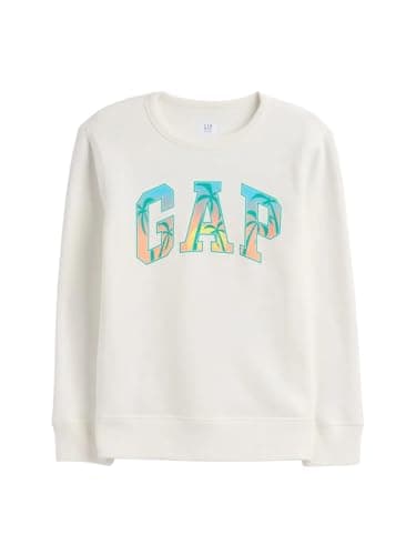 GAP boys Logo Sweatshirt New Off White V2 XS