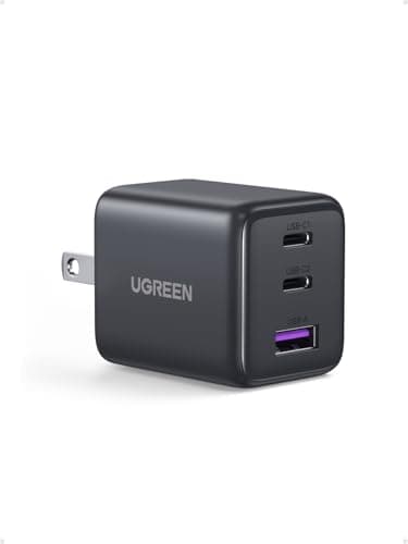 UGREEN 3-Port 30W USB C Charger Block, GaN II Type C Fast Charging, Black