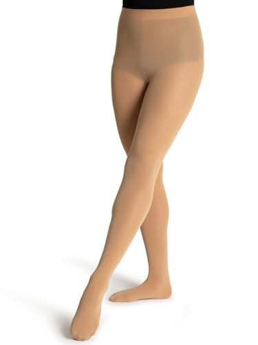 Capezio womens Studio Basics Footed tights, Caramel, Large-X-Large US