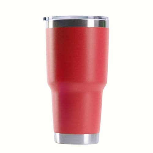 Gteller 30 oz Stainless Steel Tumbler, Double Wall Insulated Travel Mug with Lid (Red)