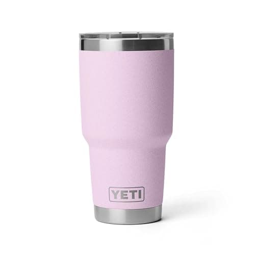 YETI Rambler 30 oz Tumbler, Stainless Steel, Vacuum Insulated with MagSlider Lid, Cherry Blossom