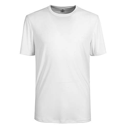 Corna White T Shirts for Men,Casual Tops Classic Basic Solid Ultra Comfort Soft Short Sleeve T-Shirts White-L