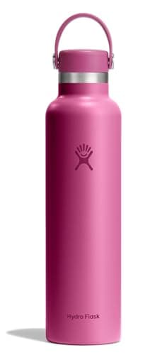 Hydro Flask Water Bottle - Insulated Stainless Steel - Non Spill, Leakproof in 24 Oz Reef Pink
