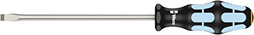 Wera 05032006001 Kraftform Stainless 3334 Stainless Steel Slotted Screwdriver, Lasertip, 8mm Head, 7" Blade Length