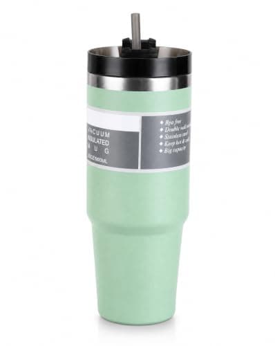 Flip Stainless Steel Water Bottle Insulated Tumbler with Lid and Straw