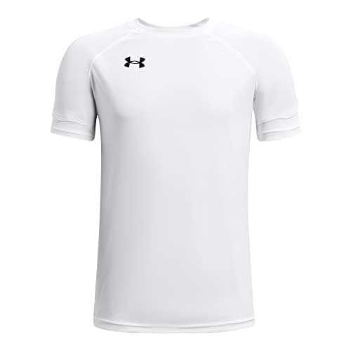 Under Armour Boys' Golazo 3.0 Jersey, White (100)/Black, Youth X-Small