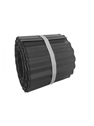 Metal Landscape Edging Border,6 in×20 ft Black Corrugated Garden Edging