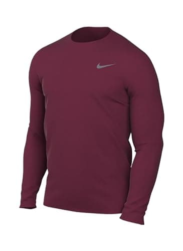Nike Men's Team Legend Long Sleeve Tee Shirt (XX-Large, Maroon)