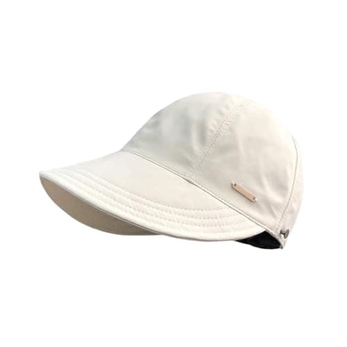 Women's Wide Brim Sun Visor Hat UV Protection Adjustable Cap