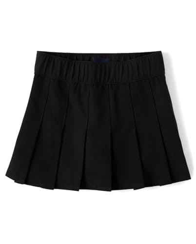The Children's Place,Girls,Uniform Performance Pleated Skorts,8 Black