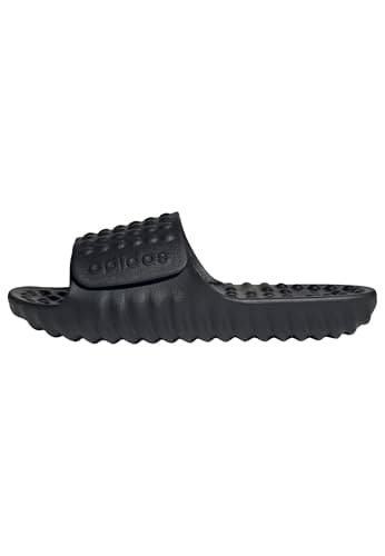 adidas Unisex-Adult Adissage 360Rec, Black/Black/Black, 15